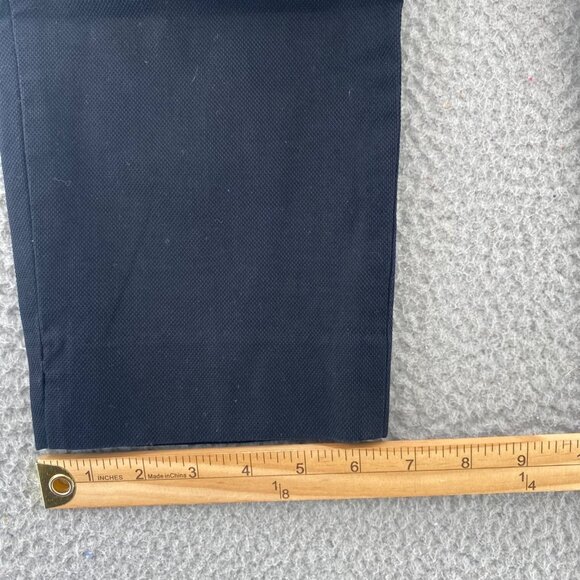 Talbots Pants Womens 6 Navy Stretch Pockets Tapered Leg Slim Crop Office Career - Picture 12 of 13